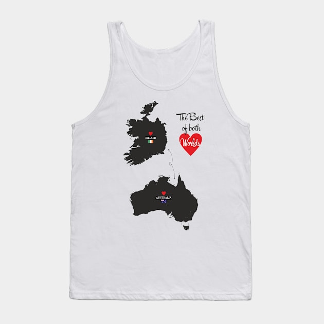 The Best of both Worlds - Ireland - Australia Tank Top by YooY Studio